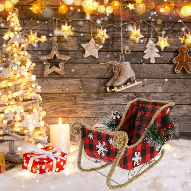 OULII General Users Desktop Sleigh Decoration Iron Multi 1Pack