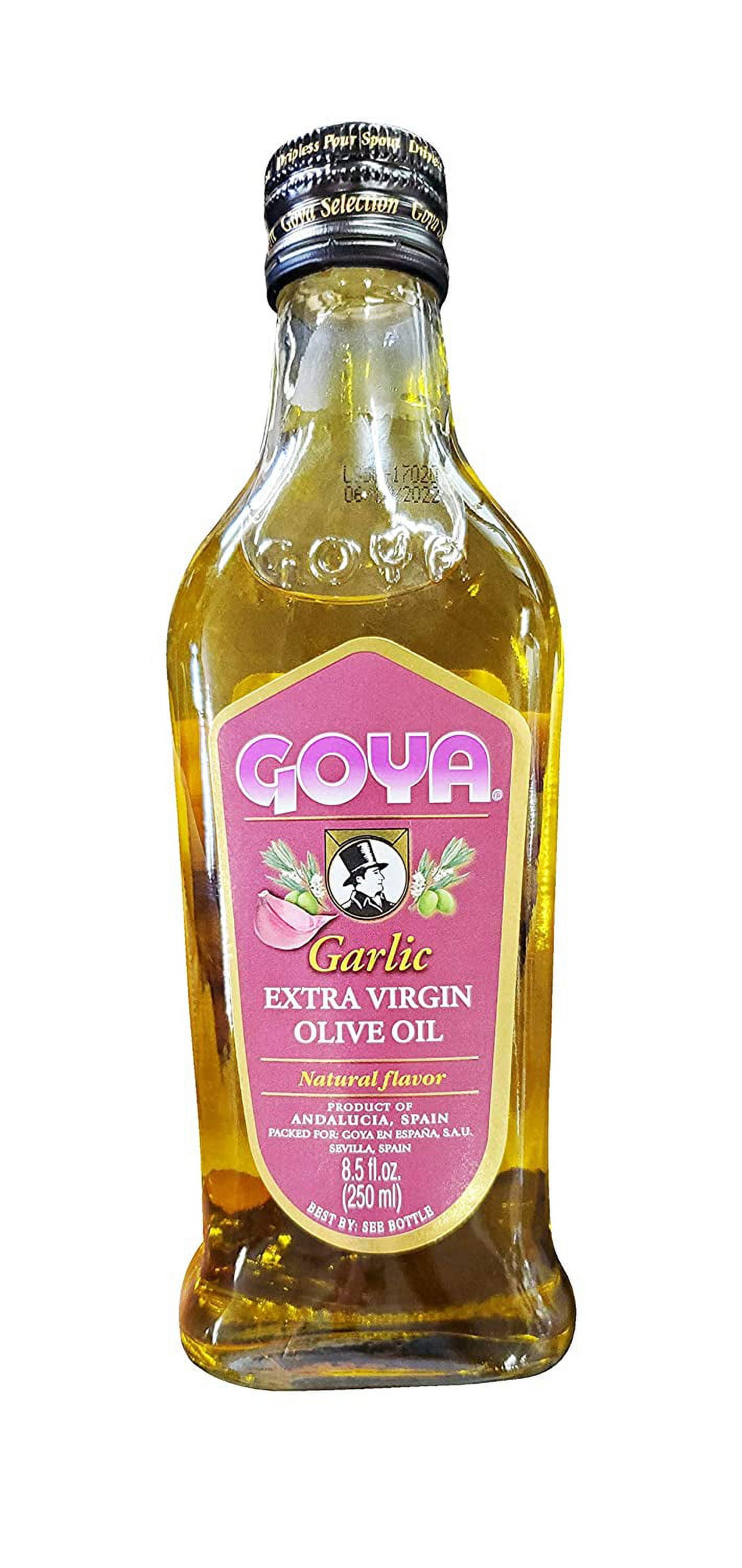 (4 pack) GOYA Garlic Extra Virgin Olive Oil 8.5 fl Oz