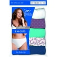 thumbnail image 2 of Women's Cotton Tagless Hi-Cut Panties 5-Pack, 2 of 6