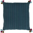 thumbnail image 1 of Surya Dhaka Teal Bohemian Global Cotton Throw Pillow, 1 of 1