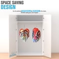 thumbnail image 3 of Gyrlie Cup TWISTED SISTER 360 Rotating Bra Hanger Organizer. Space Saving Closet Hangers 30+ Bras Easy on Easy Off. Belt Scarf Vertical Anti-Rust Storage, Laundry Bathroom or Lingerie Drawer Organizer, 3 of 5