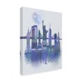 thumbnail image 2 of Trademark Fine Art 'New York Skyline Watercolor Splash Blue' Canvas Art by Fab Funky, 2 of 3