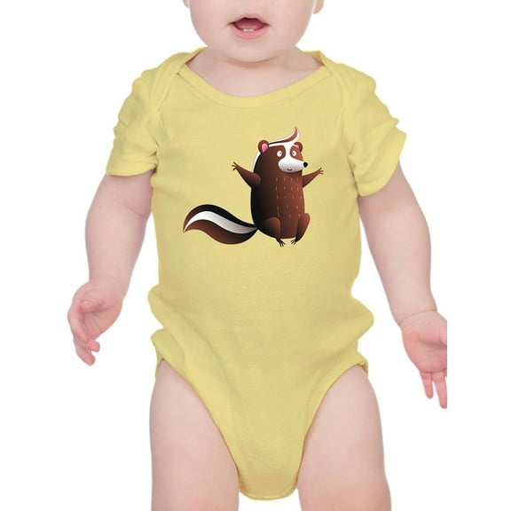 Skunk With Hands Up Bodysuit Infant -Image by Shutterstock,  18 Months