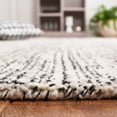 thumbnail image 4 of SAFAVIEH Abstract Salem Stripe Area Rug, Black/Grey, 6' x 6' Square, 4 of 8
