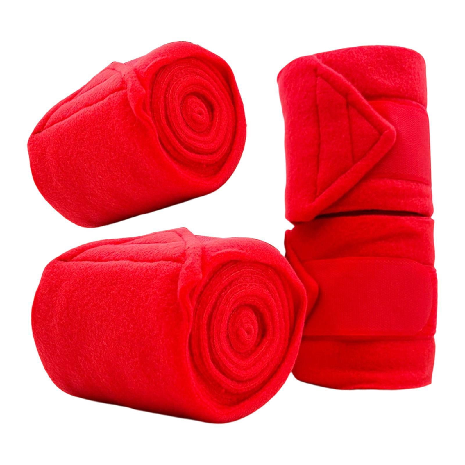 Wswqop 4 Pieces Horse Leg Wraps Equestrian Leg Guards Protection Equestrian Accessories
