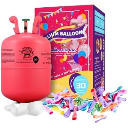7L Helium Tank For Balloons At Home, Balloon Helium Tank Up To 30 Latex Balloons, Small Helium Tanks