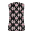 thumbnail image 4 of Pounoo Débardeurs pour Femmes Imprimé Floral Sans Manches Col Rond Coupe Ample Respirant Extensible Pulls Décontractés Blouses Quotidiennes Style Vacances Cadeau, 4 of 6