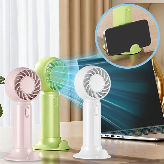 WKSCLPAI Outdoor Mini Handheld Fan Portable Quiet Desktop Fan Compact Lightweight for Office Travel Beach Summer Cooling