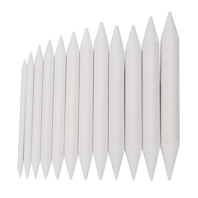 Smudge Stump Stick,12 Pcs White Paper Sketch Tool Blending Stumps Modern Innovation