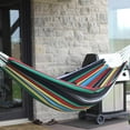 thumbnail image 3 of Vivere Brazilian Style Double Hammock Patio Outdoor Hanging Swing, Rio Night, 3 of 5