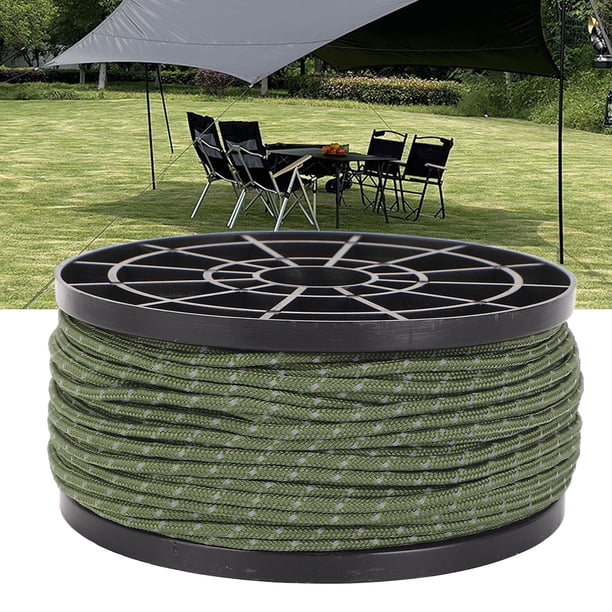 Cuerda Reflectante De Paracord De 164 Pies PP De 2,5mm, Cuerda De Paracaídas A Prueba De Viento Para Acampar Al Aire Libre, Senderismo, Equipo De Pesca