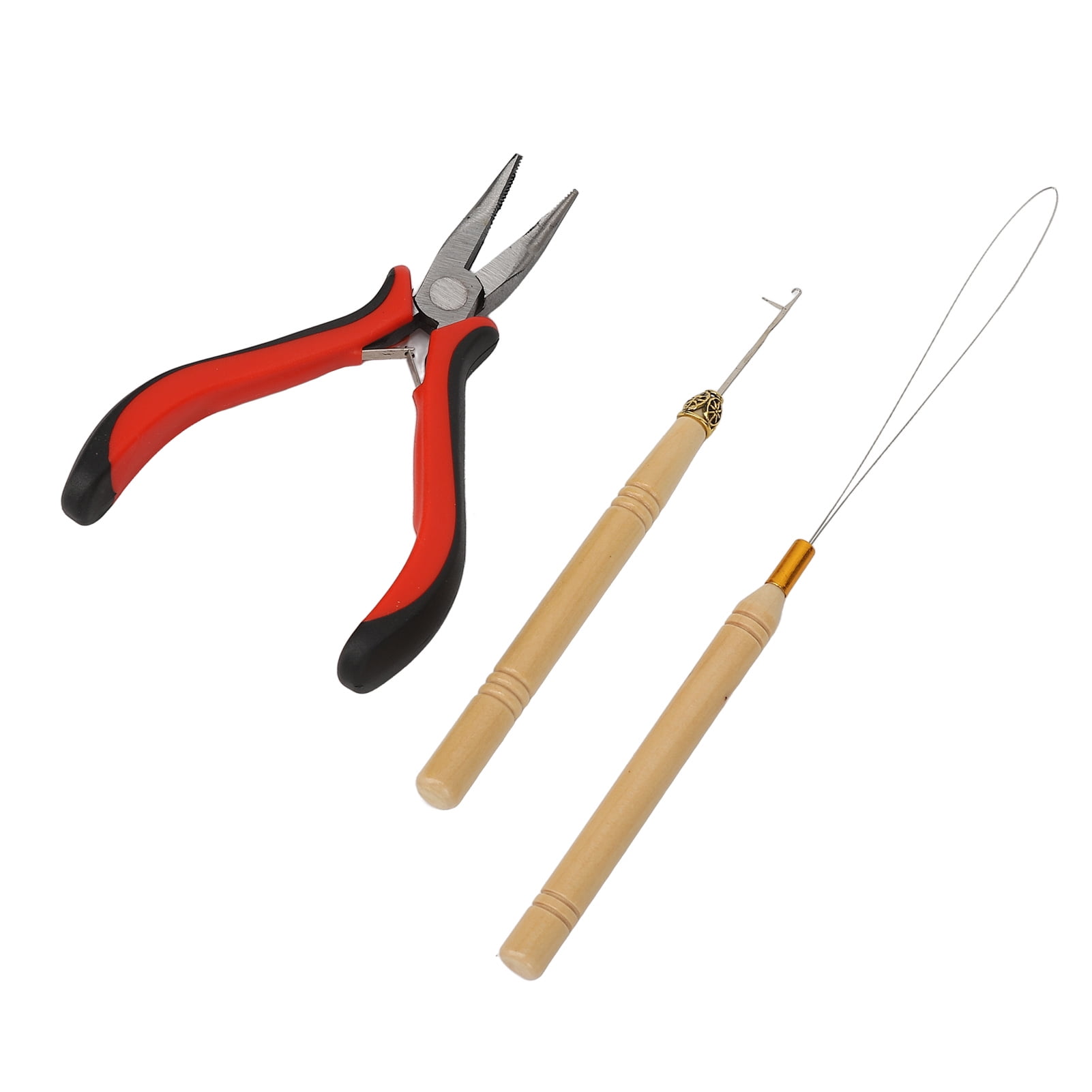 Link Beads Kit, Crochet Hook Hair Extension Kit For Barber Shop