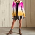thumbnail image 2 of Lmnyox Fleece Lined Zip Up Hoodies for Women Fashion Casual Print Sweatshirt Jacket Fall Winter Outerwear, 2 of 7