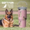 thumbnail image 5 of German Shepherd Gift for Dog Lover,30 oz German Shepherd Tumbler Stainless Steel Insulated with Handle(German Shepherd-Blush, 30 oz), 5 of 6