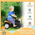 thumbnail image 4 of Aosom Kids Ride on Excavator with Horn & Detachable Trailer for 3 Year Old, 4 of 10