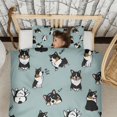 thumbnail image 3 of Black Corgi Duvet Cover and Pillowcase Set for Single Bedding, Bedroom Accessories for Kids Teens, 3 of 5