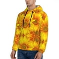 thumbnail image 2 of Bingfone 3d Sunflowers Men'S Drawstring Hoodie Long Sleeve Pocket Sweatshirts-3x-Large, 2 of 9
