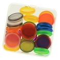 thumbnail image 2 of LOVIVER 30 Transparent Plastic Discs Binding DIY Notebook Office Supplies 28mm, 2 of 8