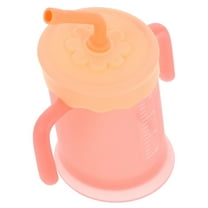 EXHUMKY Children Cups Spill Proof Pink for Infants 1Set 4.72X3.54X3.54in
