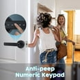 thumbnail image 3 of Fingerprint Smart Door Lock Knob with Keypad Keyless Entry Door Lock, 3 of 5