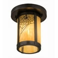 thumbnail image 5 of Meyda Tiffany 166029 Fulton Spider Web 8" Wide Flush Mount Ceiling Fixture - Brown, 5 of 7