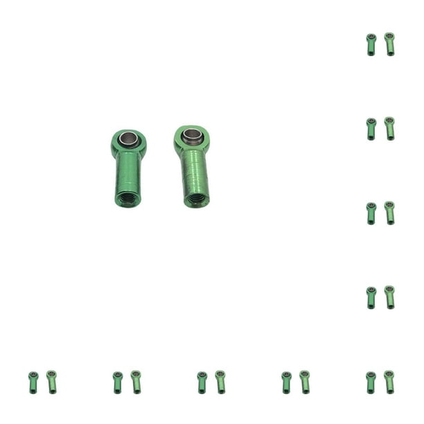 Vogacara Soportes de cabeza de bola de 2 piezas, pieza de repuesto Universal, accesorios de actualización de unión de enlace, extremos de barra de Verde 10piezas Vogacara CBP347394
