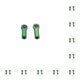 thumbnail image 1 of Vogacara Soportes de cabeza de bola de 2 piezas, pieza de repuesto Universal, accesorios de actualización de unión de enlace, extremos de barra de Verde 10piezas Vogacara CBP347394, 1 of 5