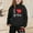 Black, variant on Girls Birthday Girl Outfit 2 Year Two Wild Easter Outfits for Girls Size 7-8 Children's Fashion Casual Printed Long Sleeved Hooded Top Hoodie Pants Suit 12-13 Years