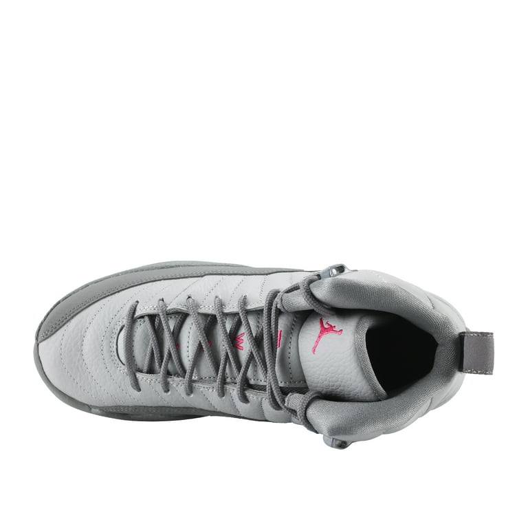 Kids Air Jordan 12 XII Retro (GS) Wolf Grey - Vivid Pink Kids Air Jordan 12 XII Retro (GS) Wolf Grey - Vivid Pink