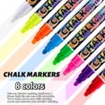 thumbnail image 4 of Triani 8Pcs Window Chalk Markers for Cars Glass Washable Liquid Chalk Markers with 10MM Wide Tips 8 Color Chalkboard Markers for Car Windows, Auto, Blackboards, Windshield, 4 of 7