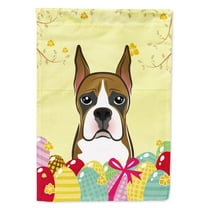 Caroline's Treasures BB1905GF Boxer Easter Egg Hunt Flag Garden Size , Small, multicolor