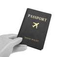 thumbnail image 3 of Unique Bargains 1 Pc Passport Holder Portable Passport Sleeve Black, 3 of 5