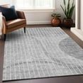 thumbnail image 6 of Addison Rugs Mayfield Washable Transitional Striped Gray Rectangle Rug, 9' x 12', 6 of 6
