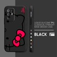 thumbnail image 3 of Funda para OPPO A52 A54 A55 A57 A59 A93 A83 A92S A93S 4G 5G A16 Color Simple funda de silicona líquida arte lineal Hello k-kitty Cat, 3 of 5