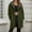 Army Green, variant on Long Zip Up Hoodie Women Casual Hooded Long Tunic Sweatshirts Y2k Comfort Hoodies Fall Jacket Coat with Pockets