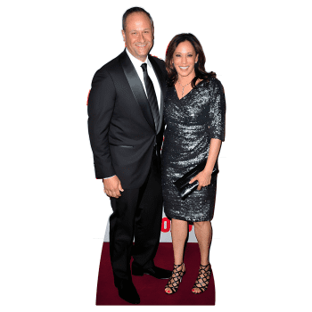H38208 Kamala Harris and Second First Gentleman Doug Emhoff Cardboard Cutout Standee Standup