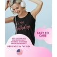 thumbnail image 5 of MISS POPULAR Birthday Tank Top for Women with Chest Print| Glitter Birthday Girl, Queen, Squad, Its My Birthday | Sizes S-3XL (US, Alpha, Small, Regular, Regular, Birthday Queen - Silver), 5 of 6