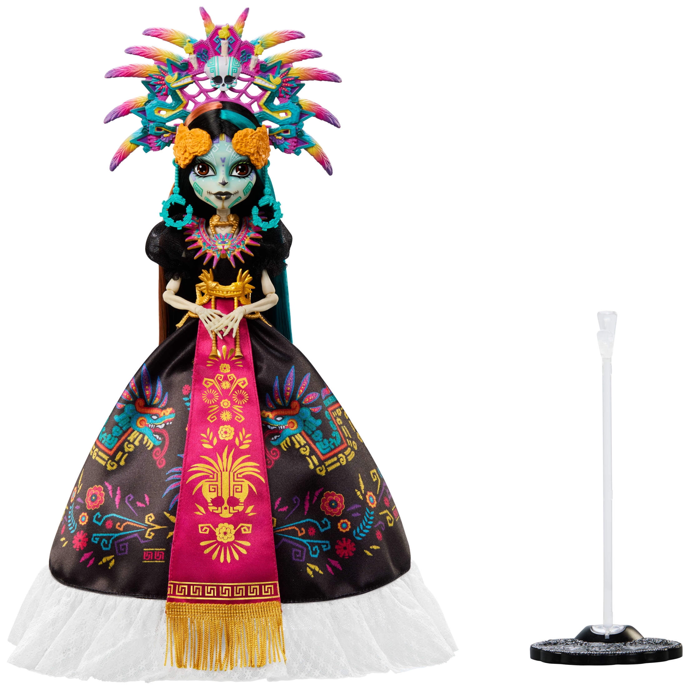 Monster High Skelita Calaveras Collectible Doll, Día de Muertos 2025, Aztec-Inspired Gown