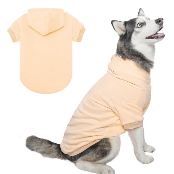 BINGPET Chiens à Capuche - Chandail en Molleton Doublé en Polaire pour Chiot Automne Chandail Doux et Chaud Vêtements d'Hiver pour Petits Moyens Grands Chiens et Chats