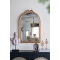 thumbnail image 6 of A&B Home Arched Gold Wall Mirror with Ribbon Accent 23.6" x 1.6" x 37.3", 6 of 9