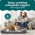 thumbnail image 3 of FurHaven Pet Dog Bed | Orthopedic Ultra Plush Luxe Lounger Pet Bed for Dogs & Cats, Gray, Giant, 3 of 10
