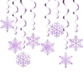 thumbnail image 6 of Set of 8 Christmas Swirls Snowflake Ornament Christmas Snowflake Swirls Decorations Beautiful Spirals Accent, 6 of 8