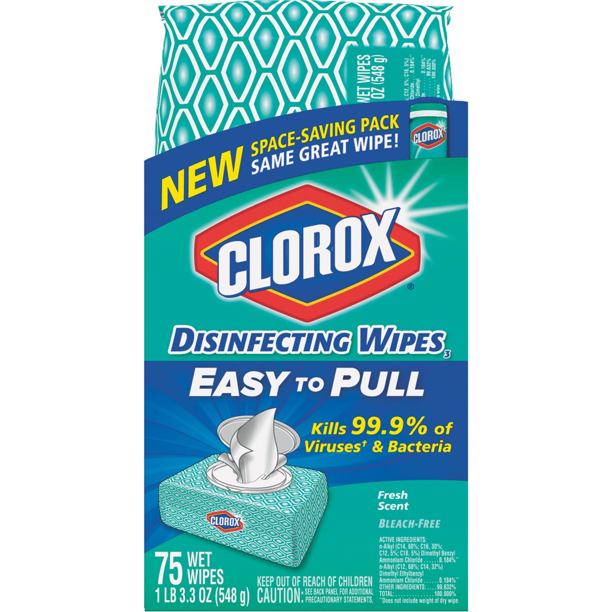 Clorox Disinfecting Wipes, Fresh Scent 1 Soft Pack 75 Wipes