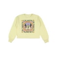 thumbnail image 4 of Disney Girls' Minnie Mouse Chasing Sunshine Cropped Raw-Edge Kids Crewneck Sweatshirt, 4 of 5