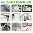 thumbnail image 4 of iMeshbean 24" x 24" x 55" Grow Tent Kit w/ LED Full Spectrum Grow Light & Air Ventilation Inline Fan Set, 4 of 12