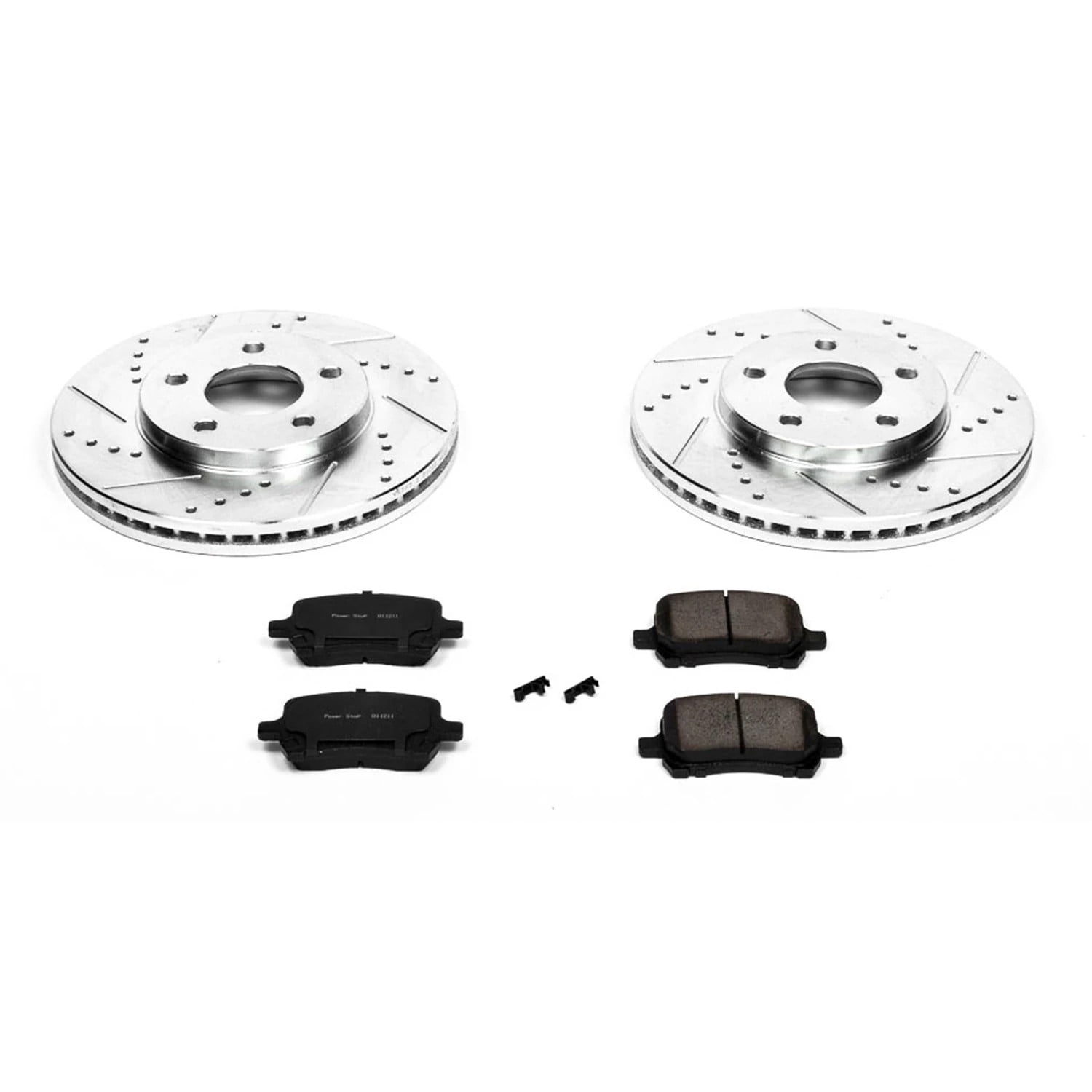 PowerStop Front Z23 Evolution Sport Carbon-Fiber Ceramic Brake Pad and Drilled & Slotted Rotor Kit Fits: CHEVROLET Select Models K3116