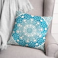 thumbnail image 3 of Creative Products Funky Mandala Blue Gray 20x20 Indoor / Outdoor Pillow, 3 of 3