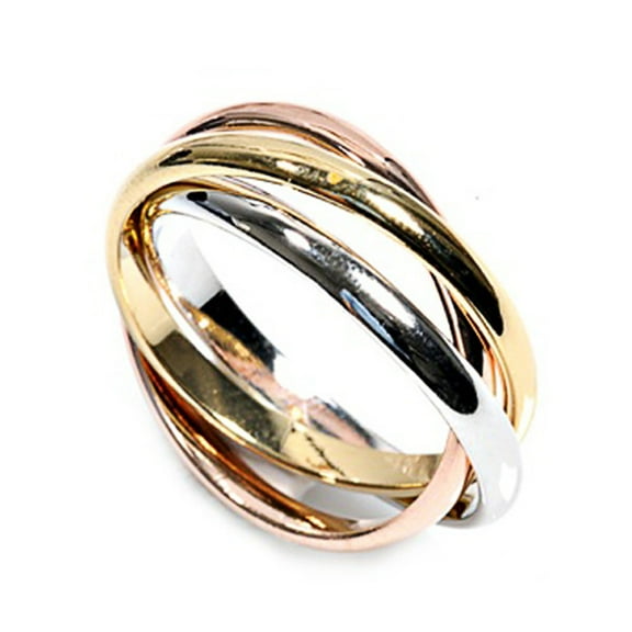 Sterling Silver Trinity Ring 3mm ( Size 5 to 11)