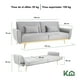 thumbnail image 5 of Sofá Cama Reclinable Para 3 Personas Poliéster Tipo Terciopelo Kingshouse gris, 5 of 8