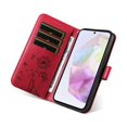 thumbnail image 5 of For Samsung Galaxy A36 5G 6.7" Wallet Case ,Dandelion Embossed Pattern with Card Slots, Durable Shockproof Magnetic Flip Phone Case, PU Leather Protective Phone Cover with Kickstand,Red, 5 of 9